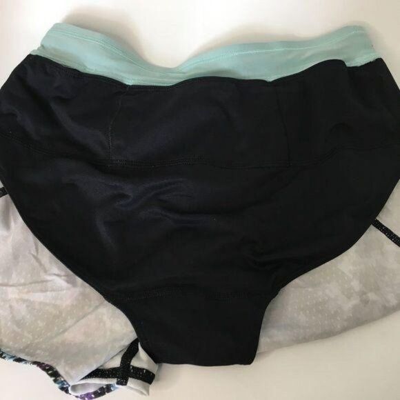 Lululemon Split Second Shorts Floral Sport Tranquil Blue Multi Running Workout 4 - Picture 9 of 9